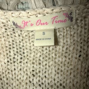It's Our Time Jackets & Coats - Cream Fringe Crochet Vest, Small, NWOT It's Our Time Jackets & Coats - Cream Fringe Crochet Vest, Small, NWOT